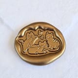 "Kittens- Customizable Color- Set of 25 Hand-crafted Wax Seals" - Wax Seals in multicolor by Inkspiringletters