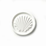 "Seashell in White Pack of 10" - Wax Seals in white by Abby Choi