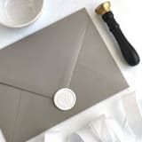"Seashell in White Pack of 10" - Wax Seals in white by Abby Choi