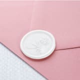 "Pretty in Peony (Sold in Sets of 10)" - Wax Seals in white by Lindsey Cain