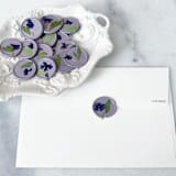 "Purple Verbena Wax Seal in Lilac | Pack of 10" - Wax Seals in purple by Caitlin Home