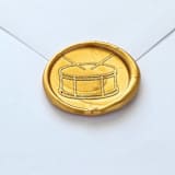 "Drummer Boy- Customizable Color- Set of 25 Hand-crafted Wax Seals" - Wax Seals in multicolor by Inkspiringletters