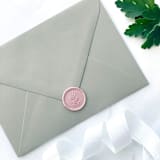"Delicate Flower Wax Seal in Blush Pack of 10" - Wax Seals in pink by Abby Choi
