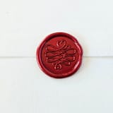 "Heart Flourish- Customizable Color- Set of 25 Hand-crafted Wax Seals" - Wax Seals in multicolor by Inkspiringletters