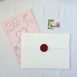 "Heart Flourish- Customizable Color- Set of 25 Hand-crafted Wax Seals" - Wax Seals in multicolor by Inkspiringletters