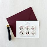 "Elegant Christmas Floral Wax seal | Set of 6" - Wax Seals in multicolorassorted-colors by Eva Friesen