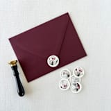 "Elegant Christmas Floral Wax seal | Set of 6" - Wax Seals in multicolorassorted-colors by Eva Friesen