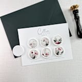 "Elegant Christmas Floral Wax seal | Set of 6" - Wax Seals in multicolorassorted-colors by Eva Friesen