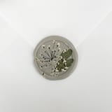 "Queen Anne's Lace and Leaf in Linen Wax Seals | Pack of 10" - Wax Seals in gray by Caitlin Home