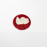 "White Hydrangea Wax Seal in Red | Pack of 10" - Wax Seals in red by Caitlin Home