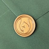 "Horseshoe- Customizable  Color- Set of 25  Hand-crafted Wax Seals" - Wax Seals in multicolor by Inkspiringletters