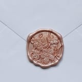"Customizable Color Cherry Blossoms Self-adhesive Wax Seals, Set of 5" - Wax Seals in pink by MC silverlinings