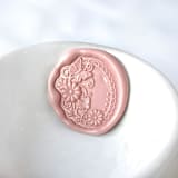 "Daisy Frame Wax Seal, Pack of 10, Customizable Color" - Wax Seals in multicolorassorted-colors by Abby Choi