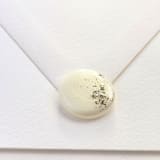 "Natural Pearl White Hand-crafted Wax Seals with Gold/Silver Leaf- Set of 25" - Wax Seals in white by Inkspiringletters