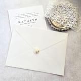 "Natural Pearl White Hand-crafted Wax Seals with Gold/Silver Leaf- Set of 25" - Wax Seals in white by Inkspiringletters