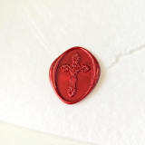 "Cross - Customizable Color- Set of 25 Hand-crafted Wax Seals" - Wax Seals in multicolor by Inkspiringletters