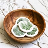 "Green Fir Tree Vellum Wax Seals | Set of 25" - Wax Seals in green by Clove and Cedar Design
