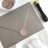 "Peony Wax Seal in Champagne Pack of 10" - Wax Seals in pink by Abby Choi