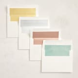 "graceful" - Mitzvah Invitations in Aquamarine by Julia Hall - Envelope Liner Options