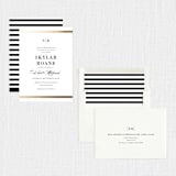 "Classic Monogram" - Mitzvah Invitations in Powder by Stacey Meacham - Assembled