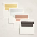 "Gilded NYC" - Mitzvah Invitations in Beetle by Teju Reval - Envelope Liner Options