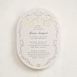 "Disco flower" - Mitzvah Invitations in Peony by Pati Cascino - Front