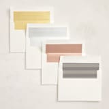 "Modern Foil Bar Mitzvah" - Mitzvah Invitations in Charcoal by Stacy Maalouf - Envelope Liner Options