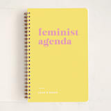 "Feminist Agenda" - Notebook in Peony by Erika Firm - Front