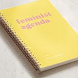"Feminist Agenda" - Notebook in Peony by Erika Firm - Binding Detail