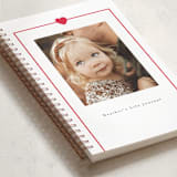 "Simple Heart" - Notebook in Cherry by AK Graphics - Binding Detail