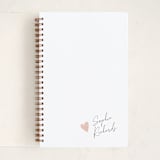"Signed Heart" - Notebook in Blush by Adelyn T. - Front