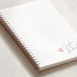 "Signed Heart" - Notebook in Blush by Adelyn T. - Binding Detail