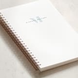 "Strong initial" - Notebook in Marine by Creo Study - Binding Detail