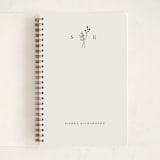 "Botanical Monogram" - Notebook in Linen by Kelly Schmidt - Front