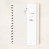 "Botanical Monogram" - Notebook in Linen by Kelly Schmidt - Wrap