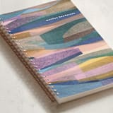 "chromatic forest" - Notebook in Rainbow by Carrie Moradi - Binding Detail