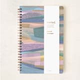 "chromatic forest" - Notebook in Rainbow by Carrie Moradi - Wrap