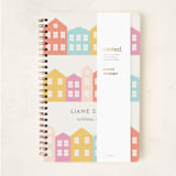 "Little Houses" - Notebook in Persimmon by Amber Barkley - Wrap