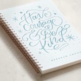 "Disney's Cinderella Courage and Kindness" - Notebook in Glass Slipper by Amy Payne - Binding Detail