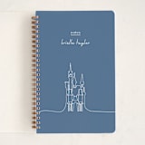 "The Castle from Disney's Cinderella" - Notebook in Midnight by Britt Mills - Front