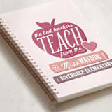 "Teach From The Heart" - Notebook in Rouge by Jessie Steury - Binding Detail