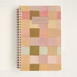 "Checkers" - Notebook in Wheat by Lindsay Megahed - Front