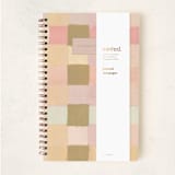 "Checkers" - Notebook in Wheat by Lindsay Megahed - Wrap