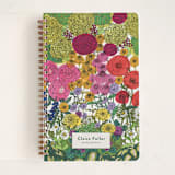 "Flour Hour" - Notebook in Garden Green by Janie Allen - Front