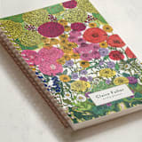 "Flour Hour" - Notebook in Garden Green by Janie Allen - Binding Detail