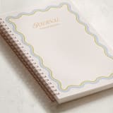 "Squiggled" - Notebook in Lemongrass by Everett Paper Goods - Binding Detail