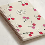 "So Berry Sweet" - Notebook in Tomato by Itsy Belle Studio - Binding Detail