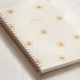 "Sun Toss" - Notebook in Golden Sun by Meggy Masters - Binding Detail