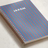 "Classic Prep" - Notebook in Blue Jay by AK Graphics - Binding Detail