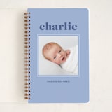 "Bold Nickname" - Notebook in Lapis by Shirley Lin Schneider - Front